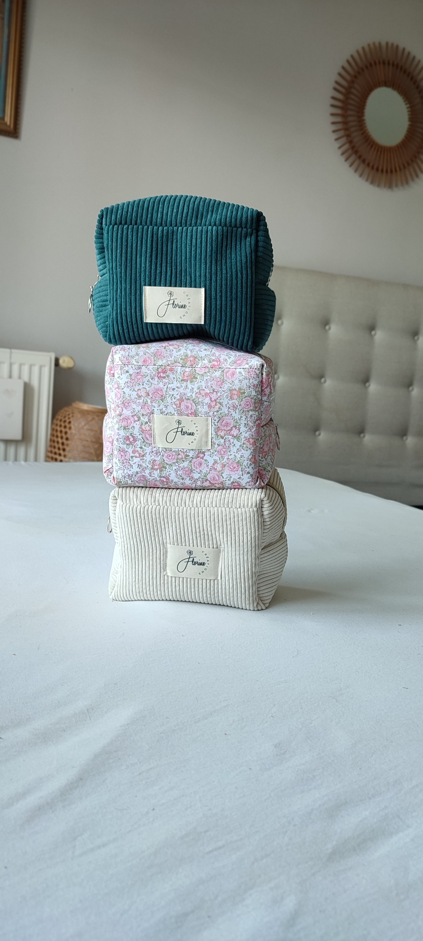 Cotton Pencil Case – trousse en tissu coton Florine Créations