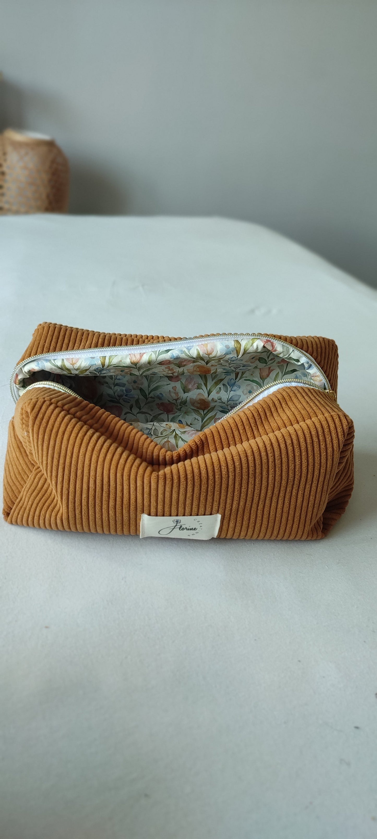 Cotton Pencil Case – trousse en tissu coton Florine Créations