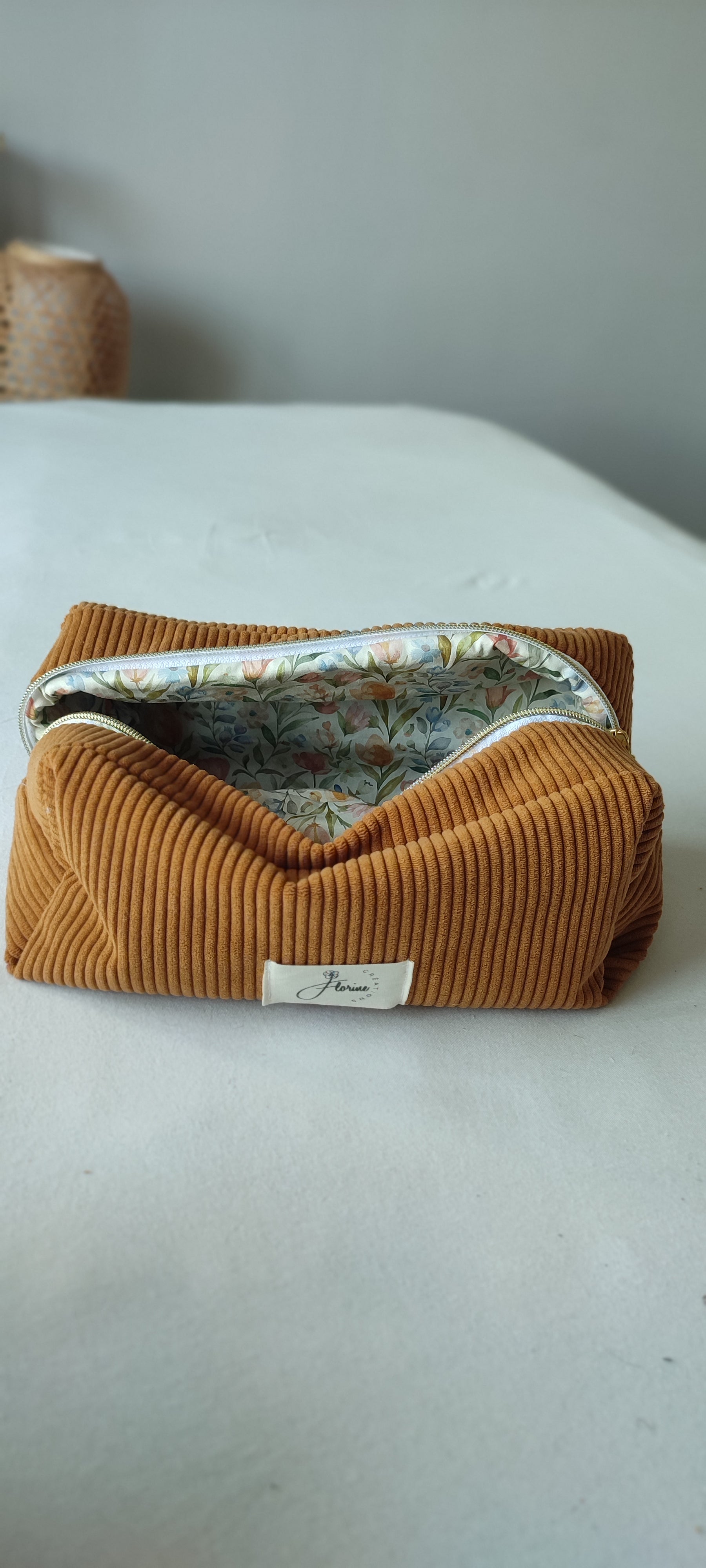 Cotton Pencil Case – trousse en tissu coton Florine Créations